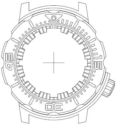 罐頭手表316L精鋼轉(zhuǎn)圈強(qiáng)夜光藍(lán)寶石凸晶NH35機(jī)芯20ATM防水